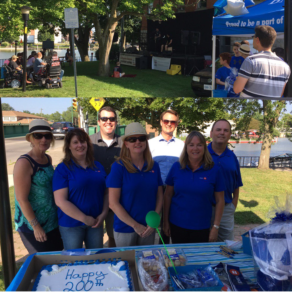 jennlhal's tweet photo. Celebrating BMO 200th birthday in Wallaceburg during Music in the Park! #swodrocks #BMO200 https://t.co/kGXrKSsVNW