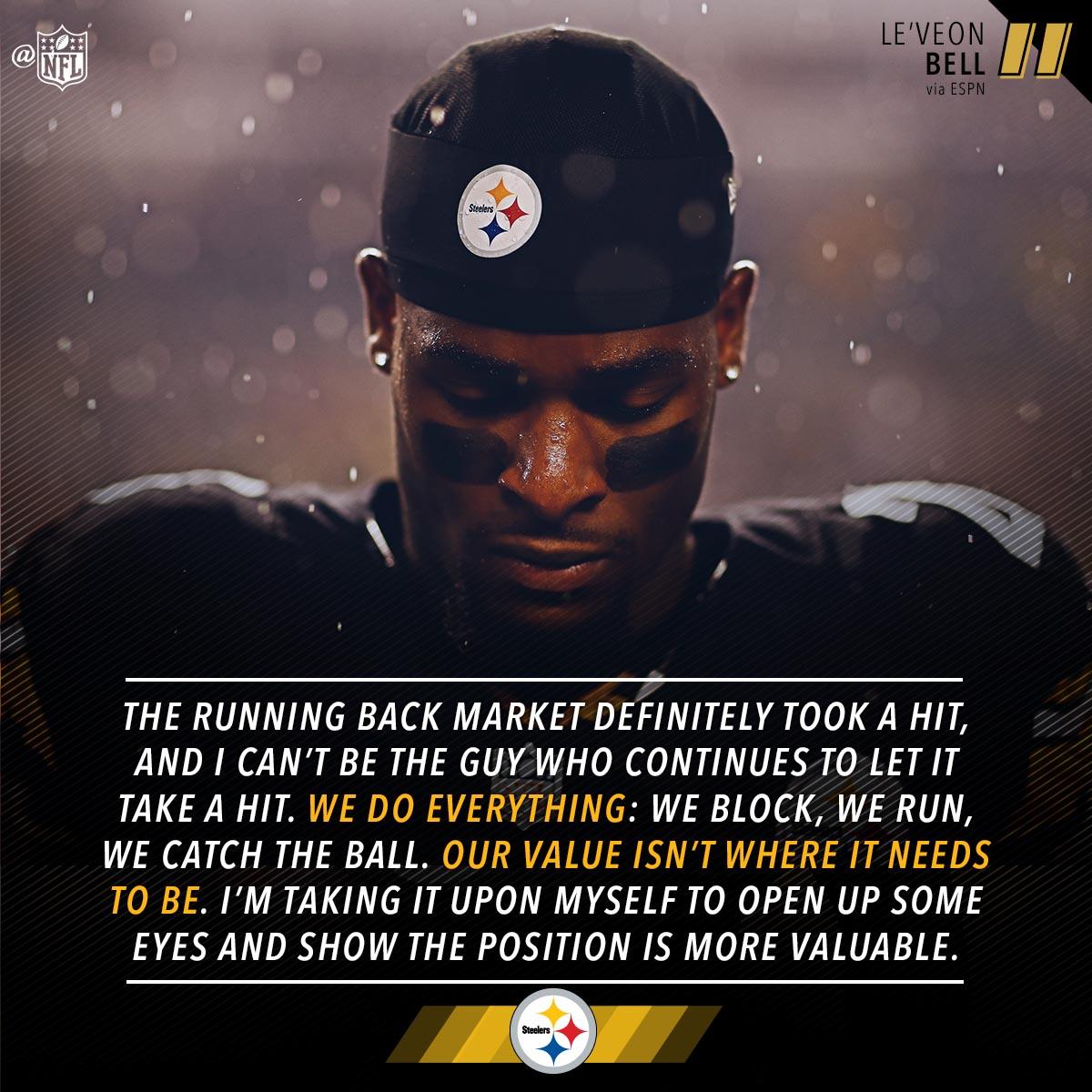.@L_Bell26's goal? Put the RB position 🔙🔛🔝