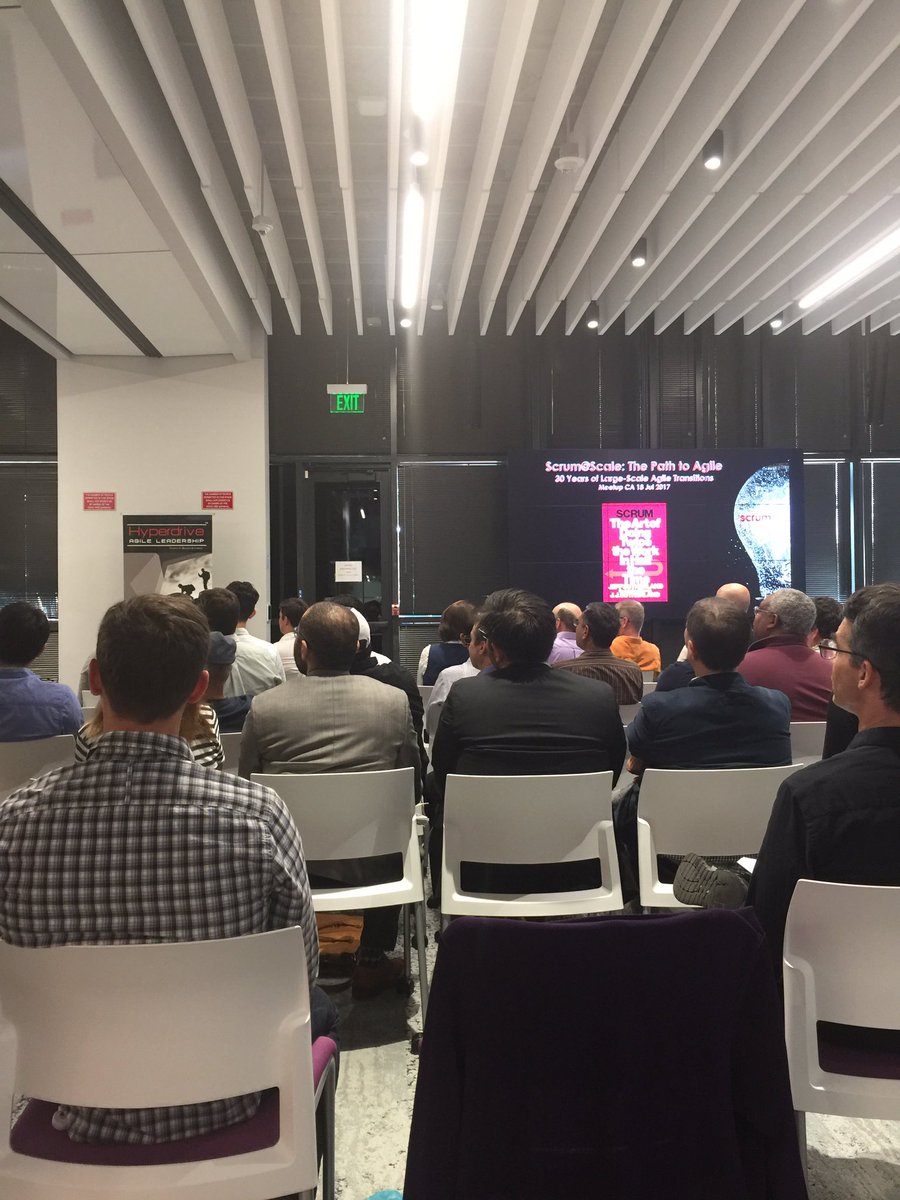 LauraPowers's tweet photo. Life with another Agilist: Hubby thinks a Meetup with @jeffsutherland qualifies as "Date Night"  Not.  #SVALN https://t.co/tz1xHTaijq
