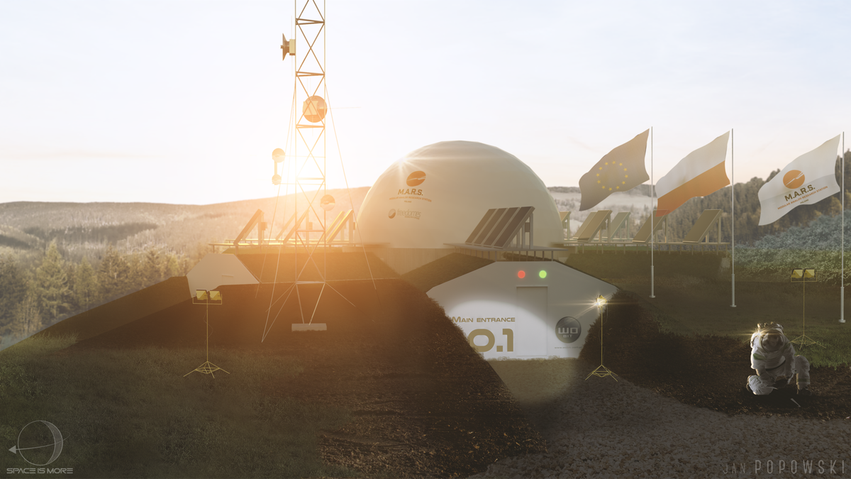 Mach_30's tweet photo. Polish Mars simulator partnered with UN to advance human preparation for future Mars trips, “lands” on July 31st https://t.co/wUvOt83cag https://t.co/iIbTC5Itc2