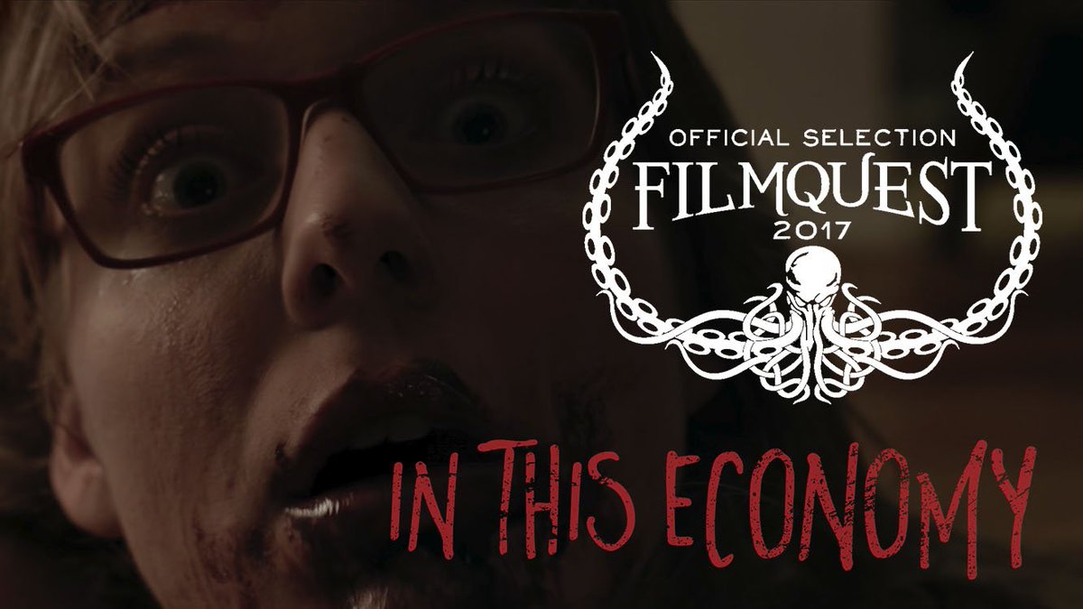 TyHuffer's tweet photo. Great news! In This Economy is an official selection of the @FilmQuestFest! This festival looks classy! #BringMeBuber #Horror #FilmQuest17 https://t.co/IfkYxwFwJ1