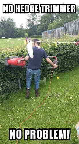 MountainLandsca's tweet photo. When you don't have the right tools for the job #justcallus #donttrythisathome #mudgeemountainlandscapes #memeoftheweek @MudgeeLandscape https://t.co/FltrFGbPYg