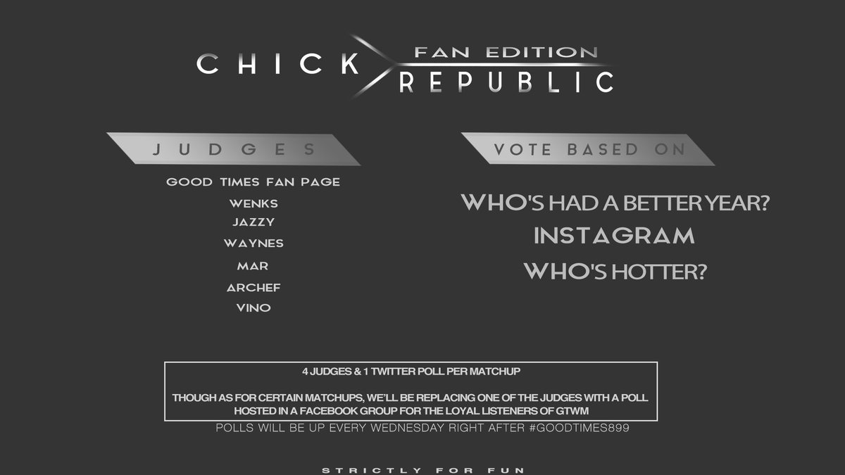 GTWMFanPage's tweet photo. 👀

#ChickRepublic #FanEdition #StrictlyForFun https://t.co/gRnHkc1sdj