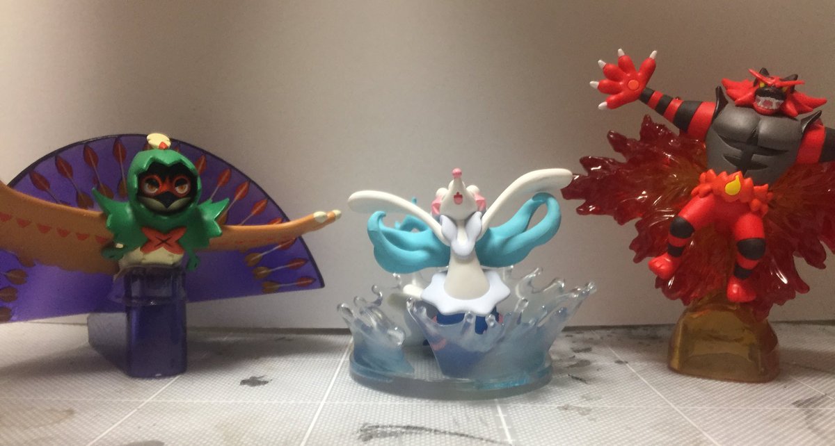 モンコレの旅立ちの3匹最終進化Z技フィギュア到着。ゼンリョク