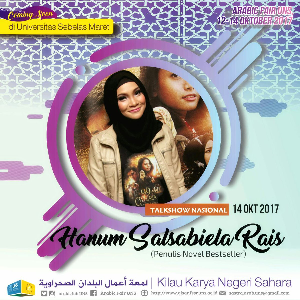 arabicfairuns's tweet photo. Kmren Tereliye, tahun ini Hanum Rais 😍 https://t.co/yKiVK4IKJ9