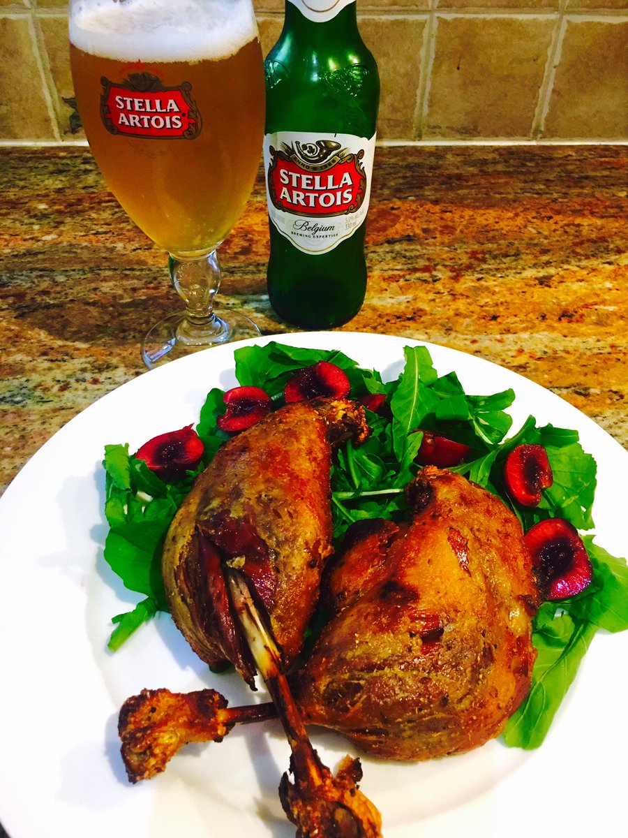 majdalany's tweet photo. @GordonRamsay what do you think of my duck confit on arugula and fresh cherries https://t.co/186t1GTmot