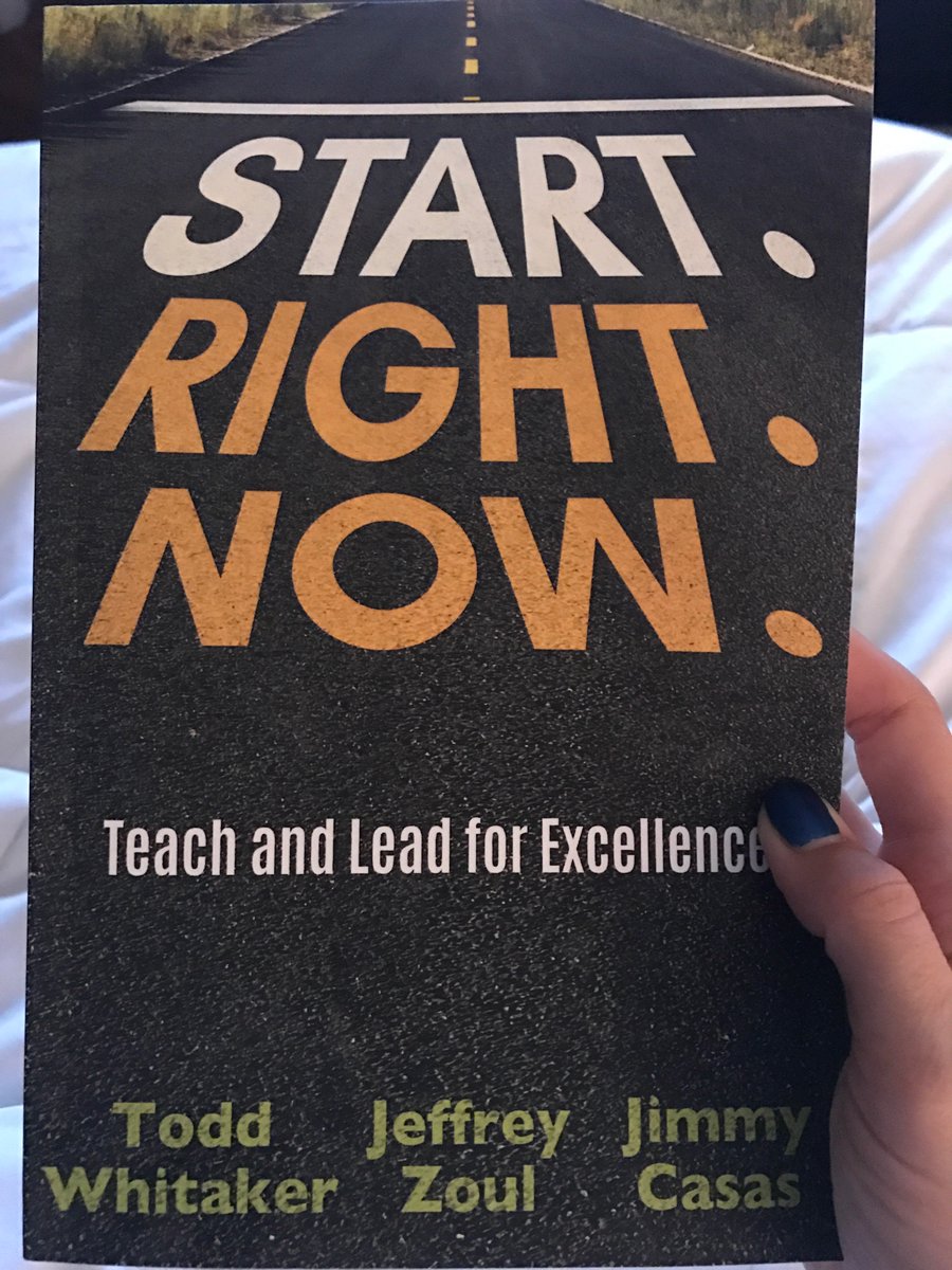#StartRightNow such a fantastic read to help get motivated for the next school year. #innovation #whatsbestforkids #schoolculture