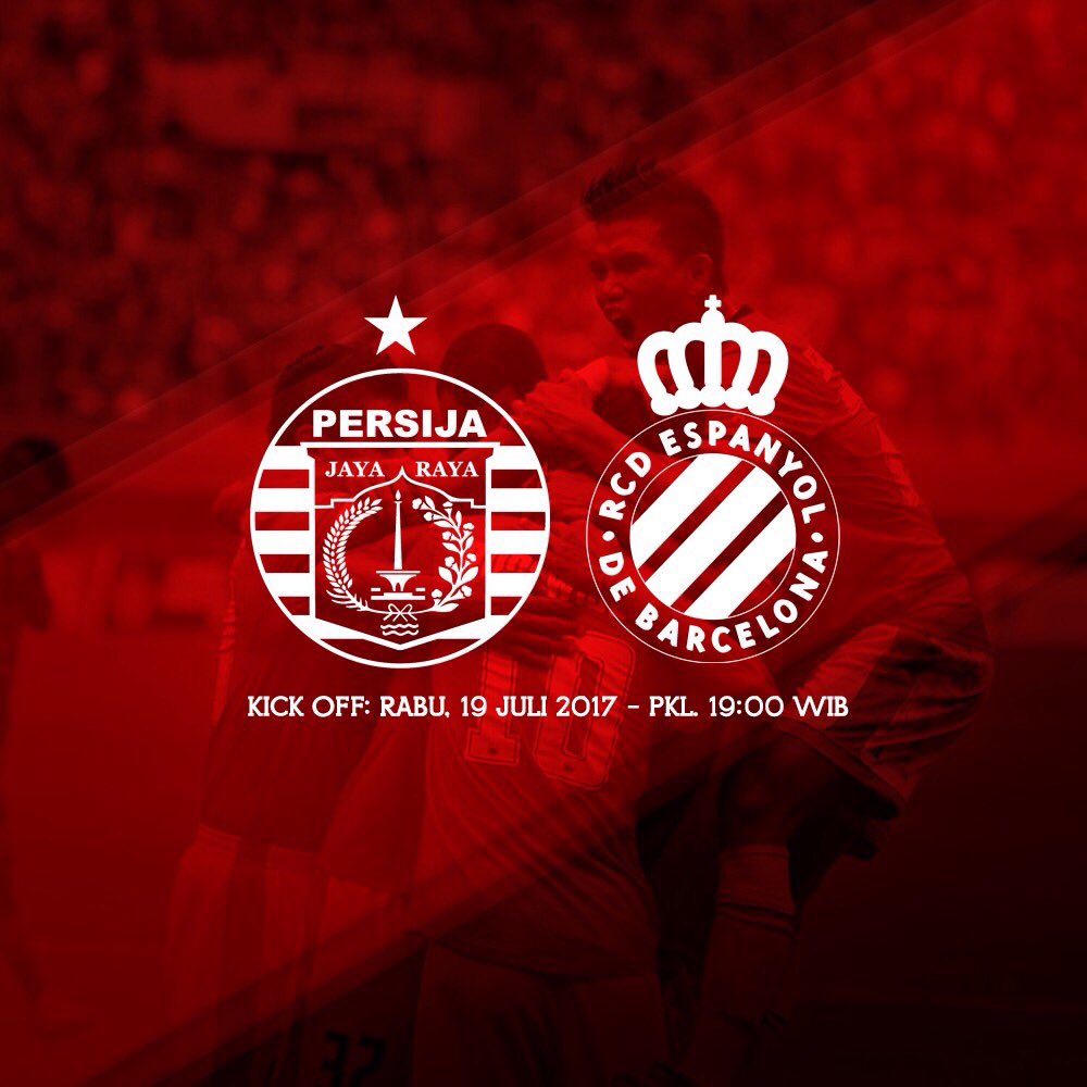 Persija_Jkt's tweet photo. Today! 🇮🇩🇪🇸
Friendly match Persija Vs @RCDEspanyol 🐯🔥
.
.
#PersijaDay #PersijaJakarta #PersijaSelamanya #JagoanBolaGiant https://t.co/L4HSYgnCfZ