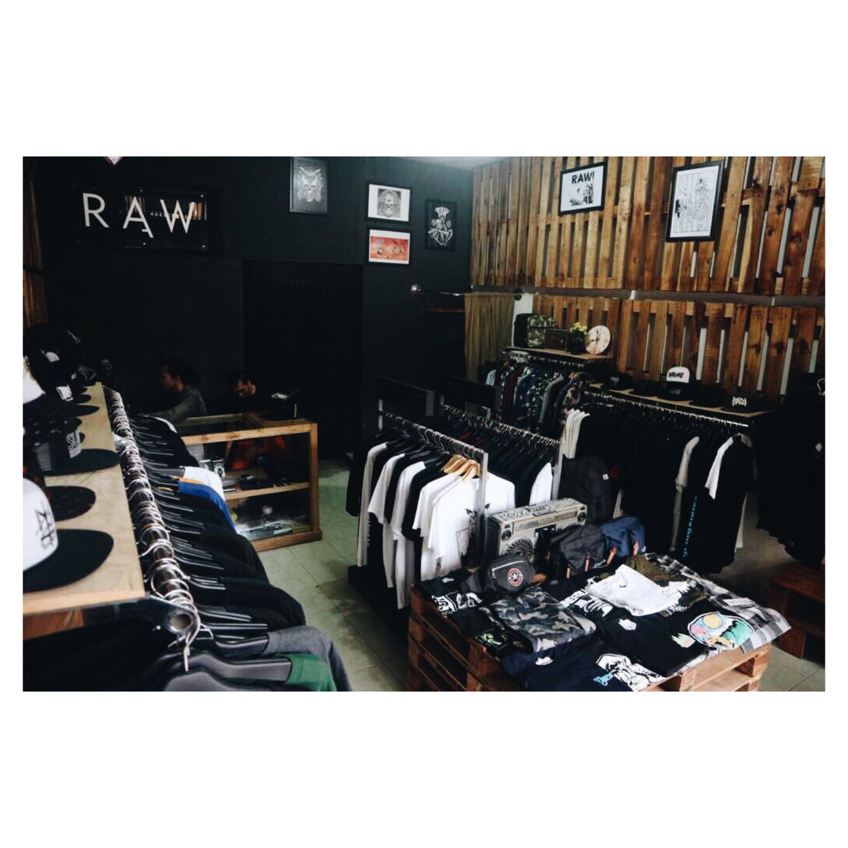 Yes we're open now till 9 Pm (location at bio) Come'in!🔥 #Rawrockartwear