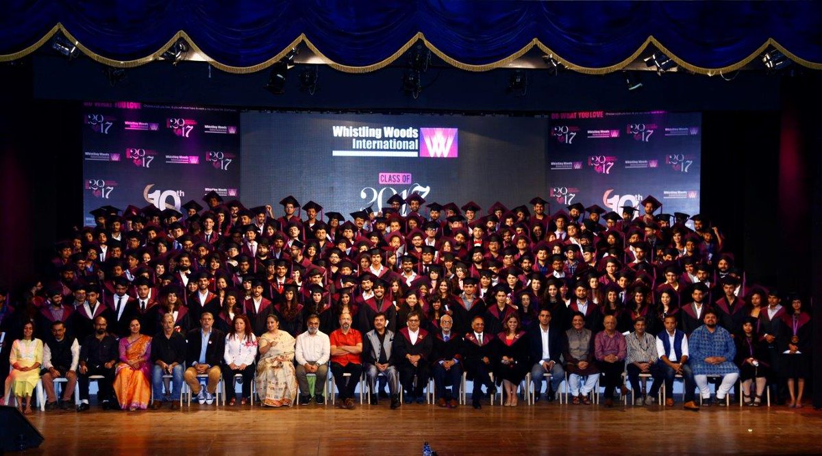 Whistling_Woods's tweet photo. We bid adieu to another batch of students at the #WWIConvocation ceremony, yesterday. #ClassOf2017 https://t.co/MUl8ZKc4PR