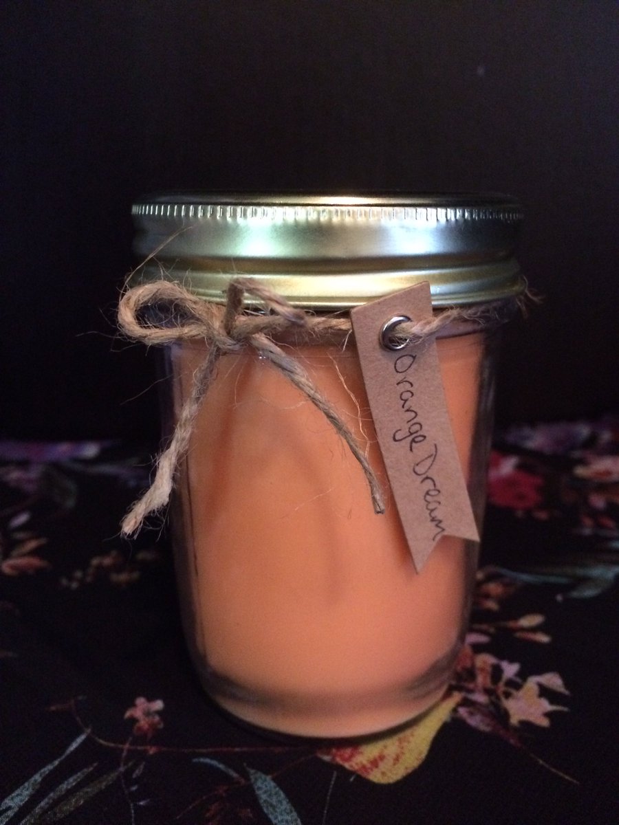 calliescandles's tweet photo. Orange Dream soy #candle

Smells just like #dreamsicle 

8 oz. jar: $8.00
16 oz. jar: $16.00

Hand poured with love. https://t.co/wOlk9YMfDX