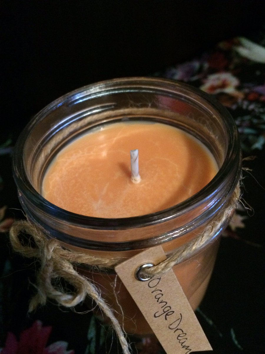 calliescandles's tweet photo. Orange Dream soy #candle

Smells just like #dreamsicle 

8 oz. jar: $8.00
16 oz. jar: $16.00

Hand poured with love. https://t.co/wOlk9YMfDX