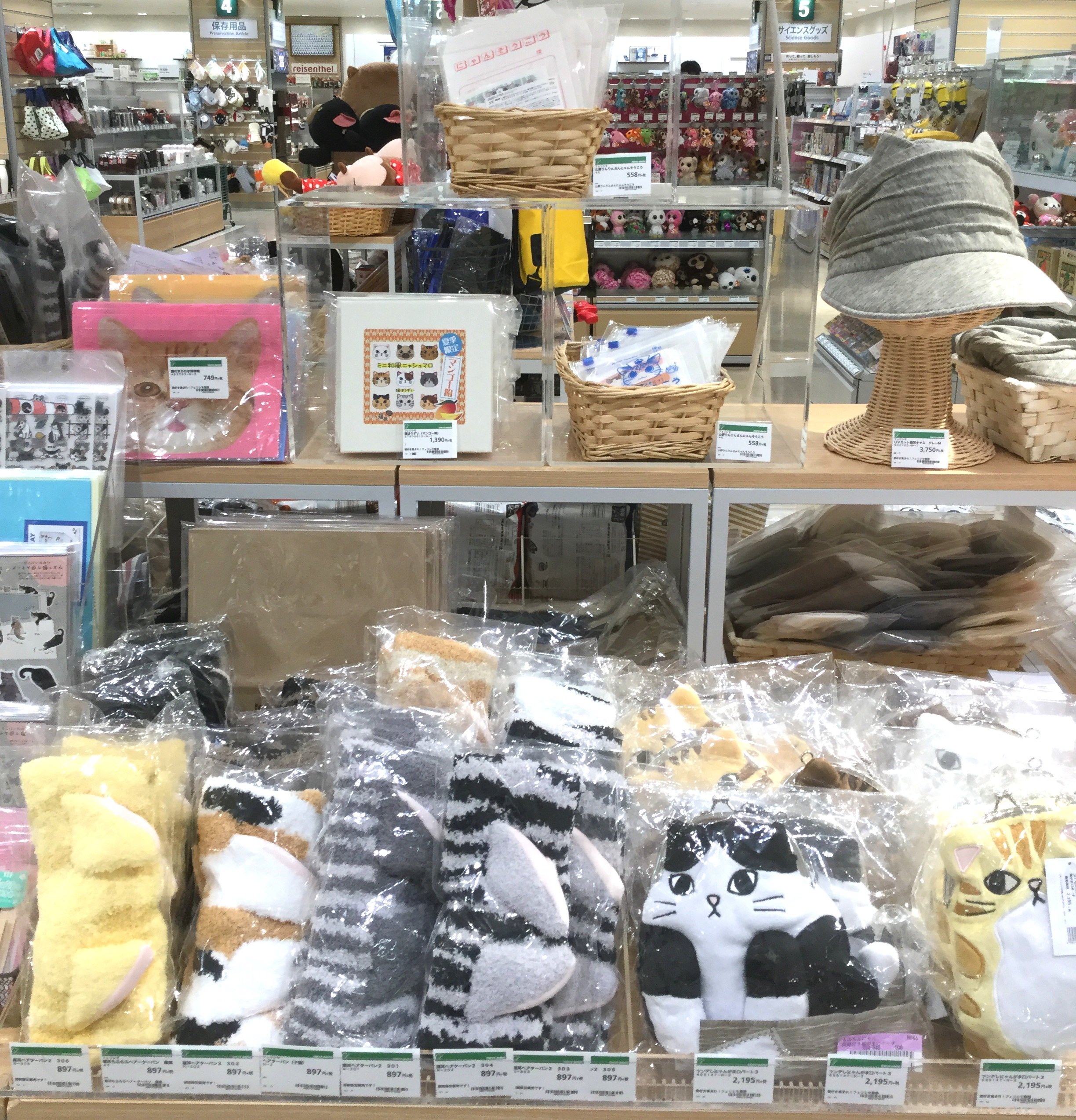 フェリシモ 猫部 東急ハンズ大宮店 4f にて猫 部期間限定ショップが7 18よりオープンしています 期間は8 13まで 夏のお出かけに便利な猫耳キャスケットや 車の中で役立つ 飲みこぼしも汗も大丈夫 吸水シートクッションだにゃん もおすすめニャ