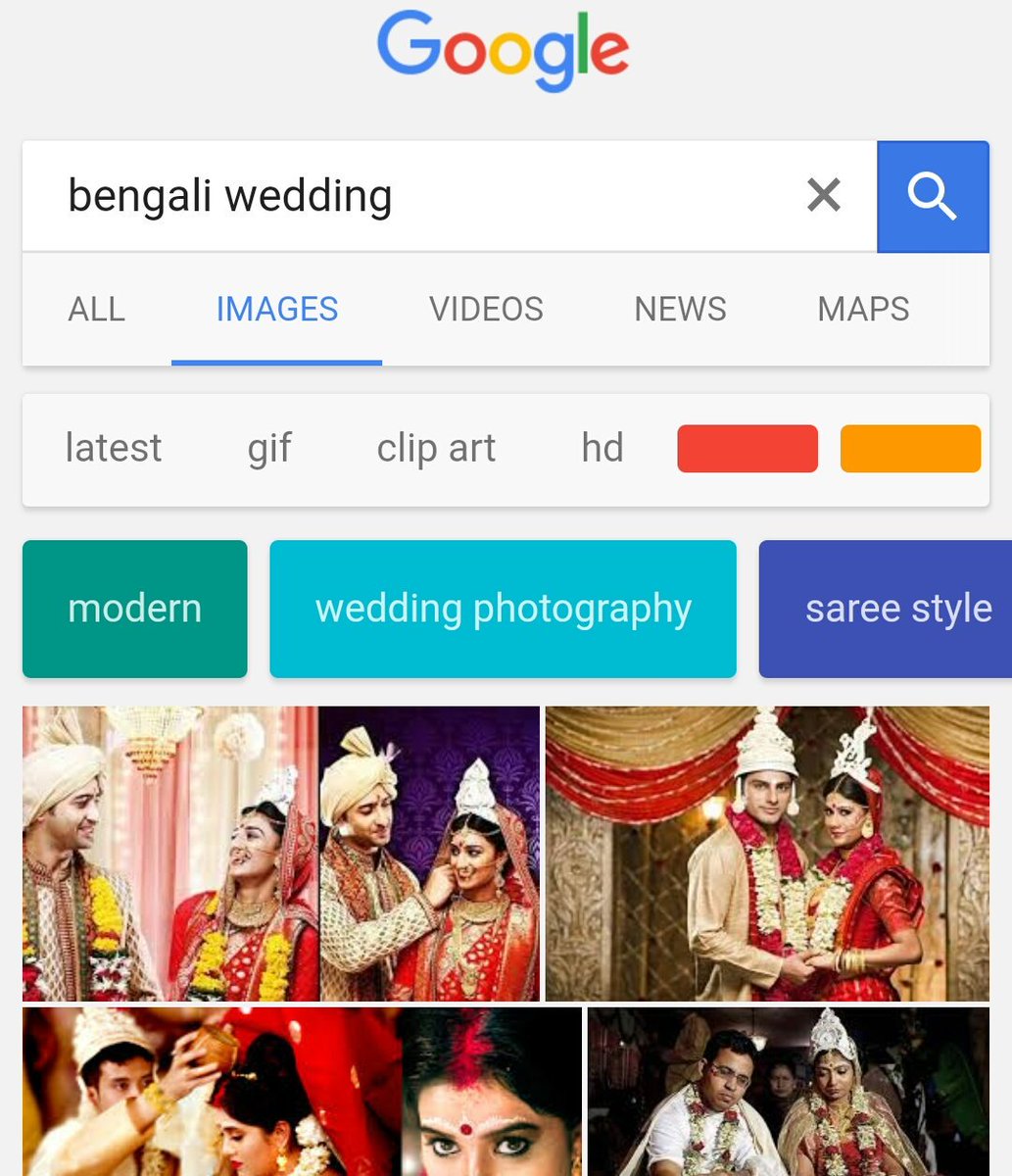 If i search bengali wedding #DevAkshi as an example comes at the top  !! 😍😂 #KRPKAB <a href="/Shaheer_S/">Shaheer Sheikh</a> <a href="/IamEJF/">Erica J Fernandes</a> @MamtaYPatnaik