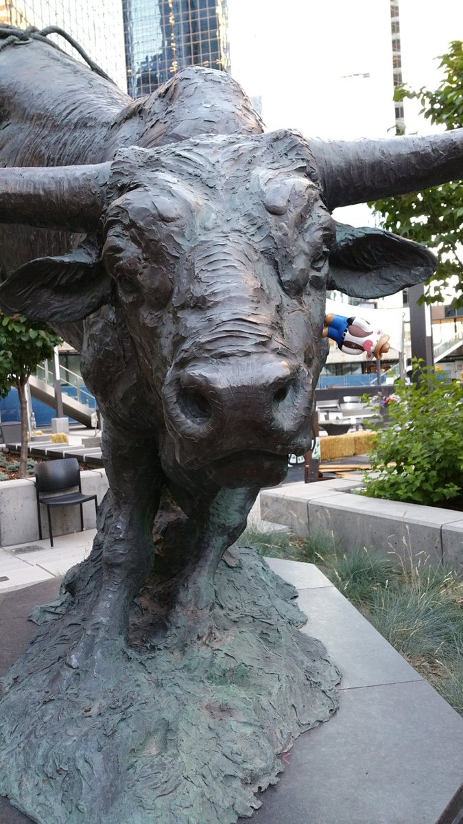 Zinoids's tweet photo. Riding this BULL ain't so tough! #CPACOW @CALGARYPARKING https://t.co/asOXr7KsLn