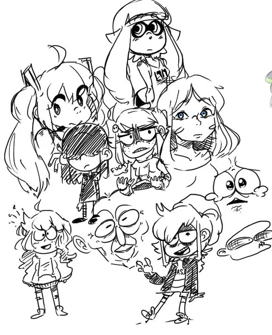 My half of a drawpile with @wwwJam 