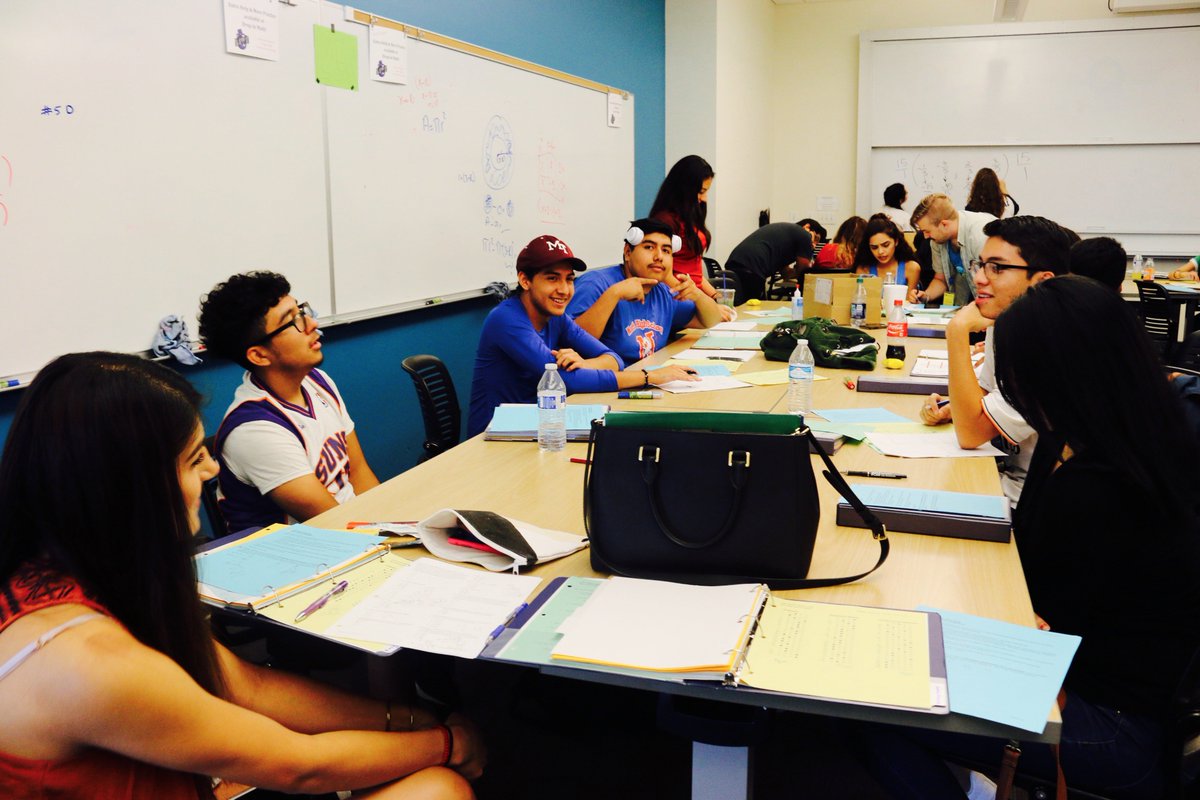 PowerMathCamp's tweet photo. An amazing day in #LIFTPMC - a visit from @GraphLock, lots of group work, and prep for making video tutorials. #thankful #seizedtheday #math https://t.co/0w15jVlsnJ