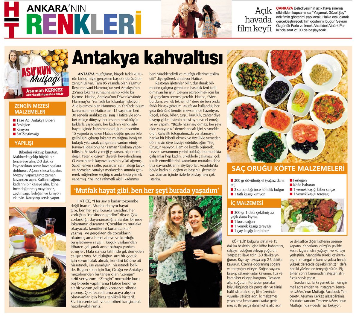 Asu'nun Mutfağı okurlarını bu hafta Antakya kahvaltısına götürüyor. Birbirinden lezzetli tarifleriyle <a href="/TencereTv/">Tencere.tv</a> her çarşamba 2'nci sayfada