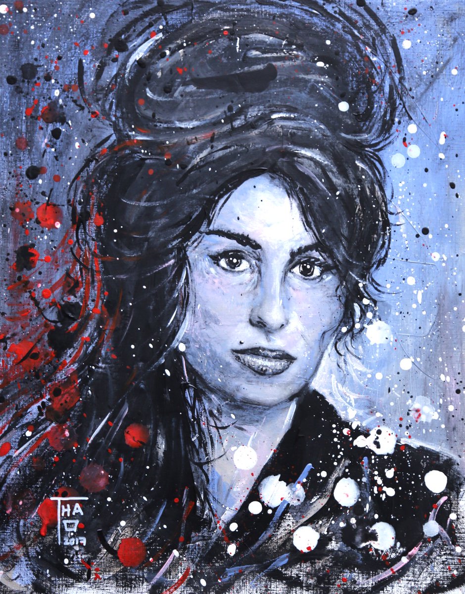 virtuallyt's tweet image. Amy Winehouse - July 2017 - by #THAO
#acrylic #painting #AmyWinehouse