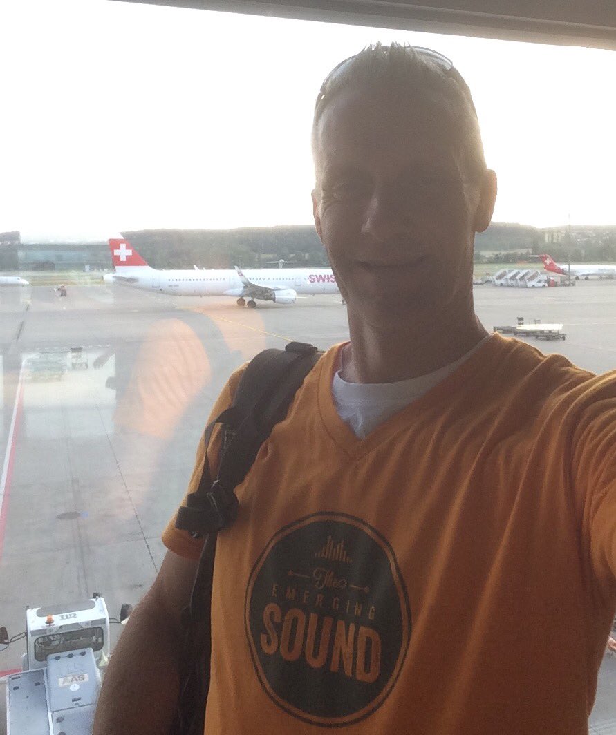 RevDRowe's tweet photo. So, Hey! @EmergingSound I'm wearing the #swag in the #ZurichSwitzerland airport! Praying for you all this week!#TESCamp @victoriajrowe https://t.co/xXwEnywv3E