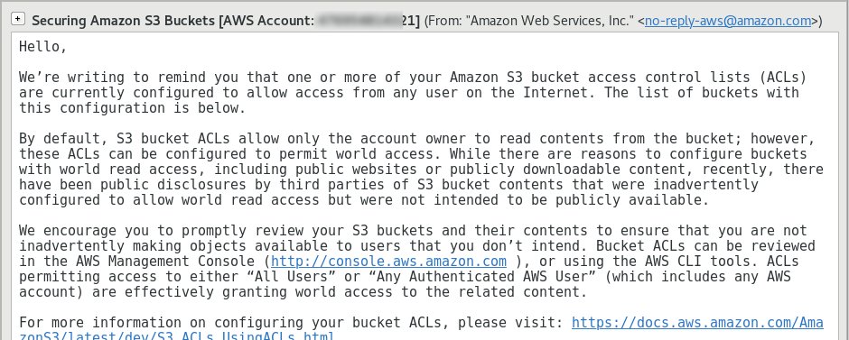 cerebrum's tweet photo. Thanks for the reminder AWS :-) @awscloud #cloud #cloudsecurity https://t.co/zf9LoC4N03