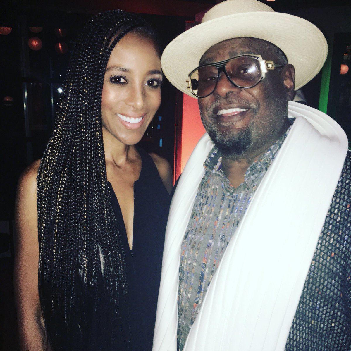 shaunrobinson's tweet photo. If you hear any noise, it's just me and @george_clinton. 
@SheilaEdrummer #ListeningParty https://t.co/vfFEdajxA6