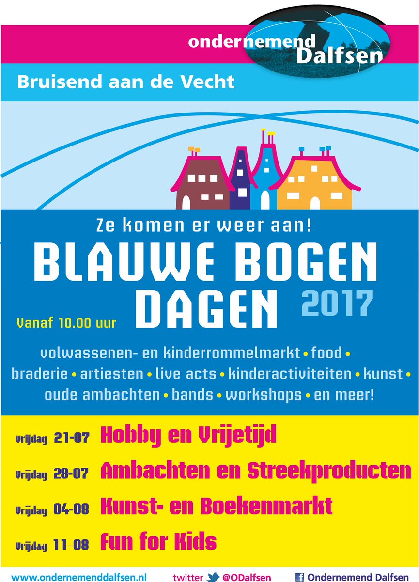 Aanstaande vrijdag starten weer de #blauwebogendagen #dalfsen