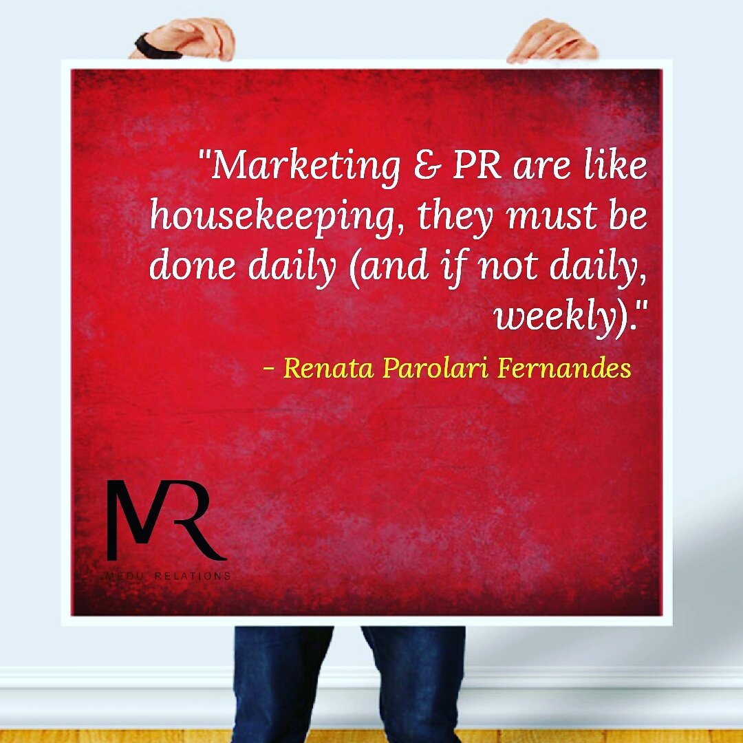 Medu_Relations's tweet photo. Renata Parolari Fernandes, the founder and director of Five Star Magazine once wrote:
#MeduPR #PublicRelations https://t.co/8TvtLhq40I