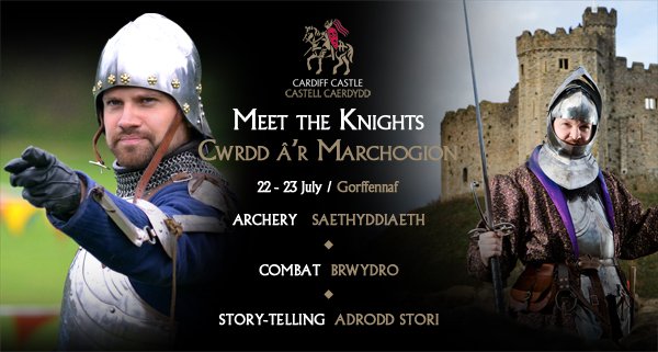 cardiff_castle's tweet photo. Searching for that knight in shining armour? We've got you covered - #MeetTheKnights this weekend. Free entry with your #CastleKey https://t.co/anBSDEx3Ac