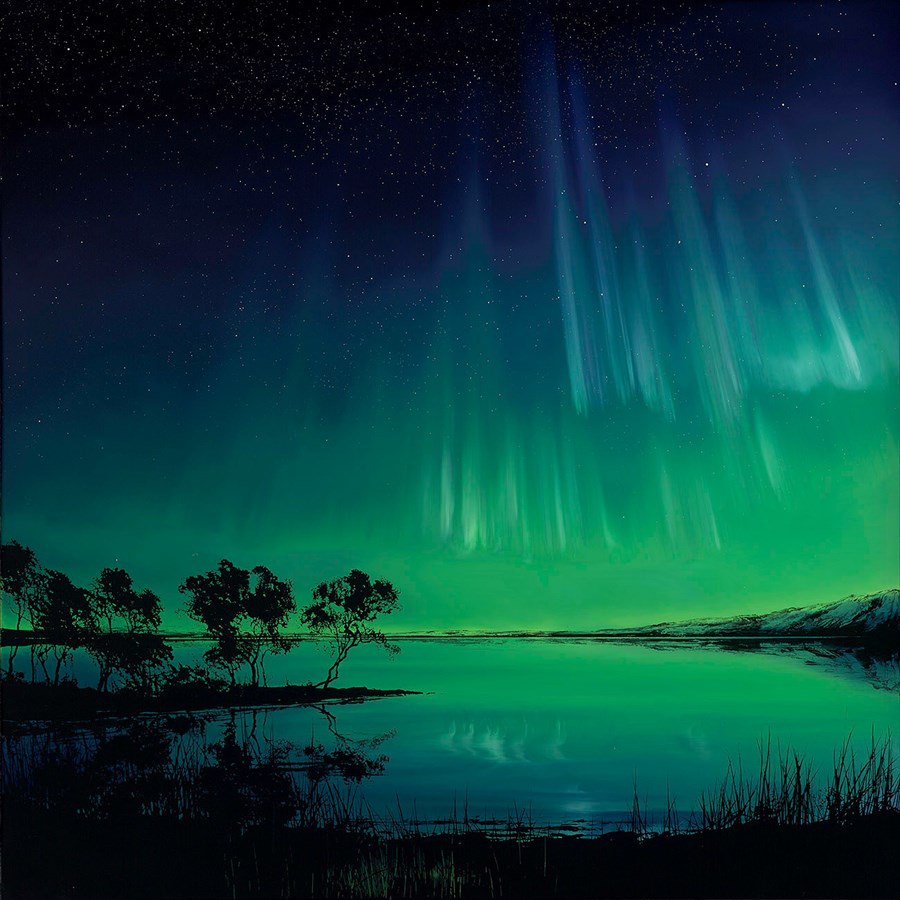SerenityKnuts's tweet photo. It's great fun sourcing amazing art for a client's scheme, like these works by Richard Rowan #AuroraBorealis #Art #Knutsford https://t.co/QCbzjcDAad