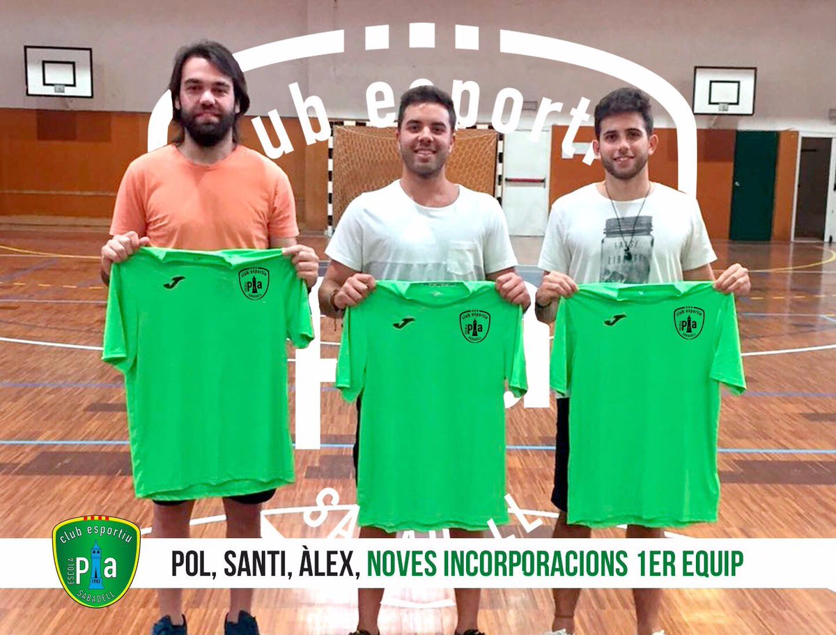 FutsalPia's tweet photo. #futsalPIA | Pol Viada (28 anys), Santi Sardà (28 anys), Àlex German (23 anys), tornen al @FutsalPia.
Benvinguts de nou a casa! 👏🏻 https://t.co/xkzDYAcBFU