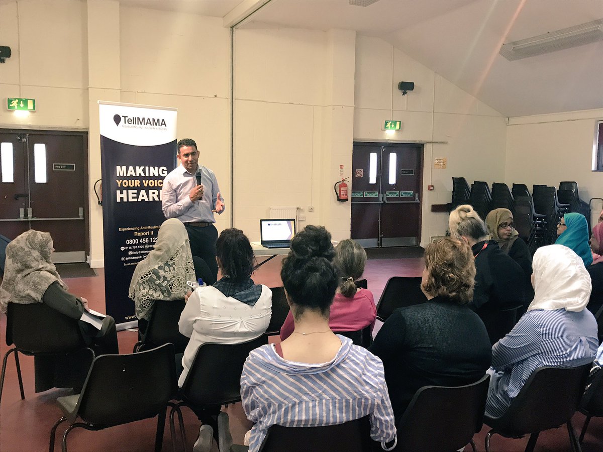 rukybashir's tweet photo. @TellMamaUK delivering a talk to #pearlsofpeace on #HateCrime #safernorthants @ChiefInspLara https://t.co/qaERavDRrx