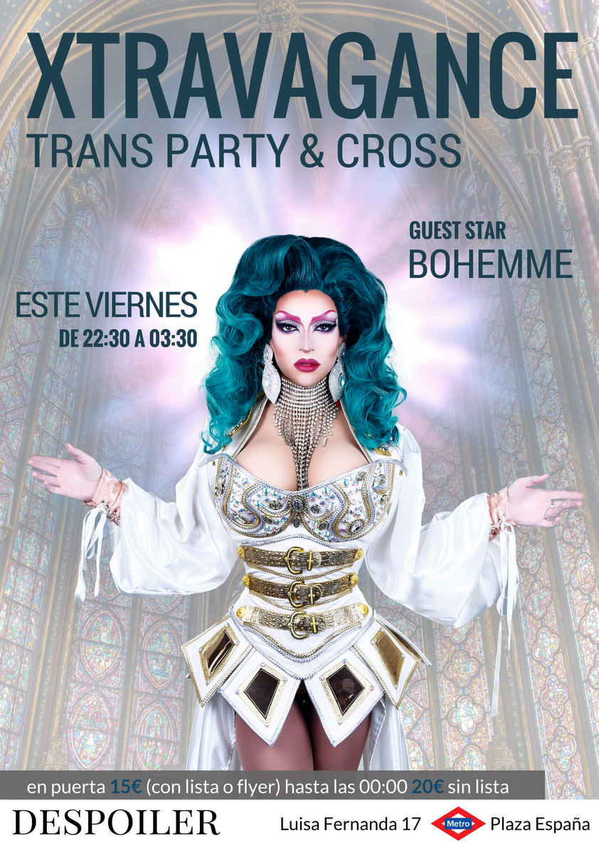 PubDespoiler's tweet photo. ¡Divina Bohemme!
Este VIERNES en nuestra XTRAVAGANCE
No te lo pierdas... https://t.co/pYzxNN6mpq