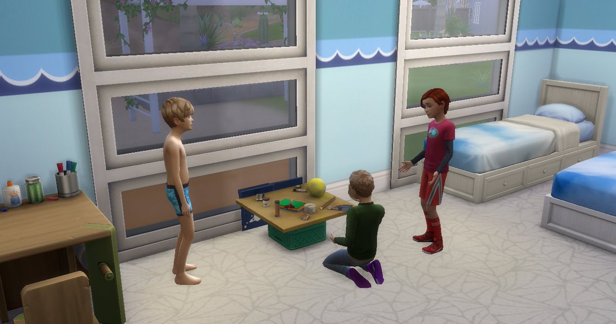 SimmingWithEm's tweet image. The Pearson boys working on the solar system project