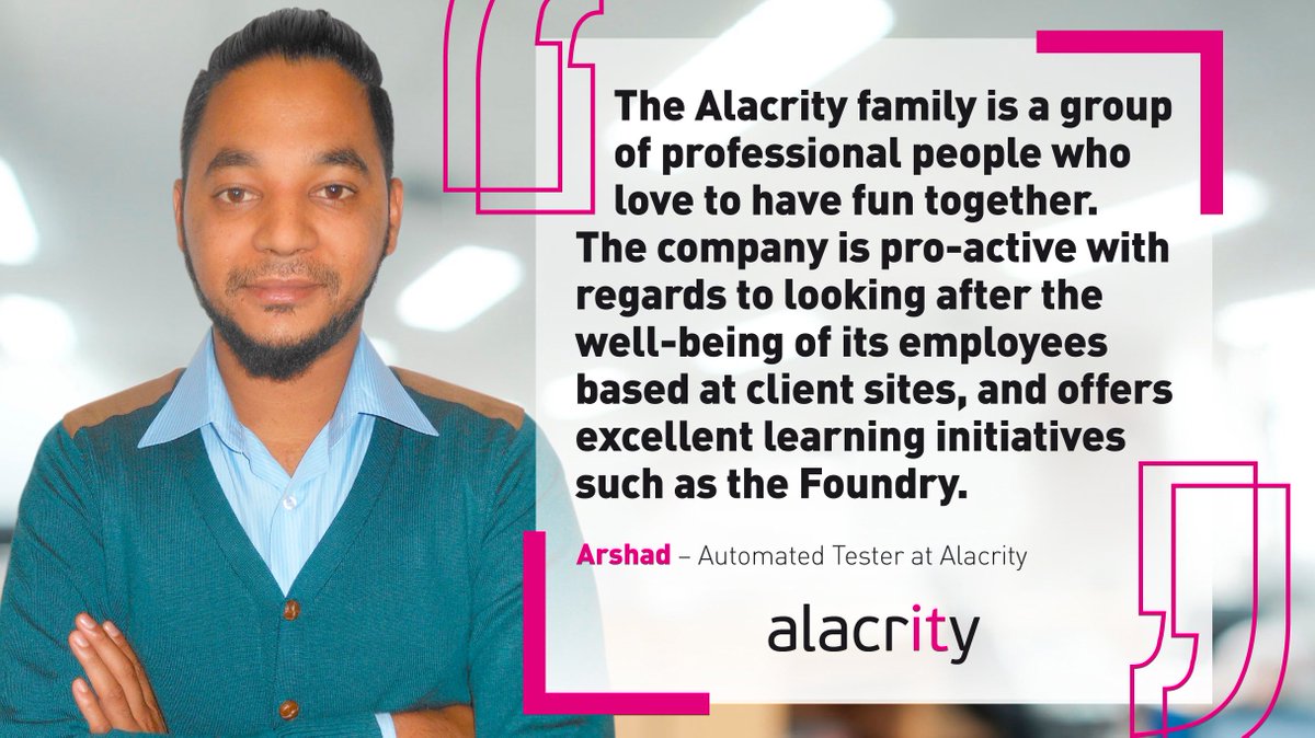 Alacrity_SA's tweet photo. Work hard, surround yourself with passionate people, make a difference, and above all have fun! https://t.co/bufdk500ah #AlacrityLife https://t.co/Se2ZojTLAz