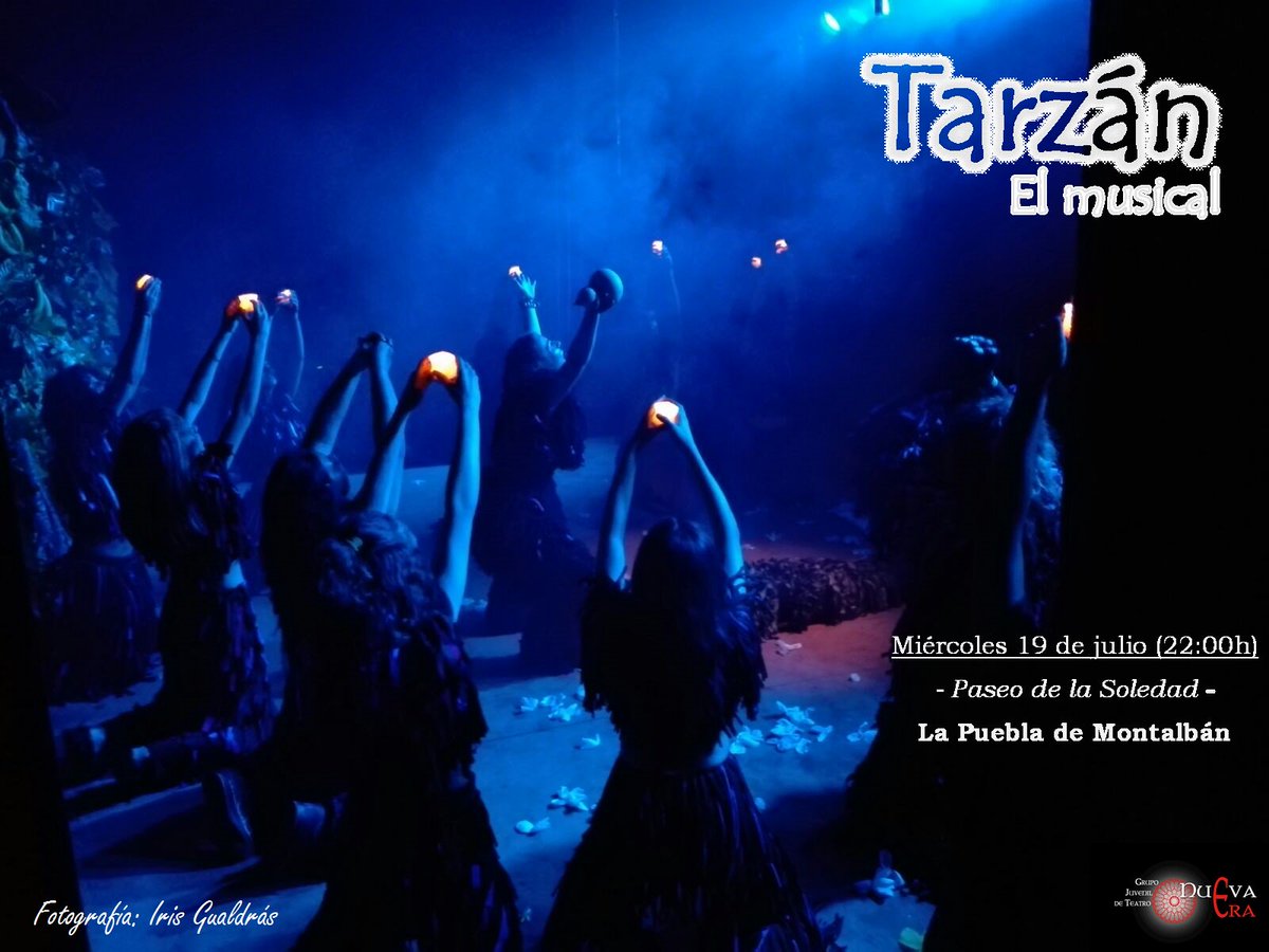 TARZÁN: HOY a las 22:00h en el PASEO DE LA SOLEDAD de La Puebla de Montalbán <a href="/RadioPuebla/">Radio Puebla 107.2FM</a> <a href="/PueblaAyto/">Puebla Gobierno de la Ciudad</a> <a href="/parrpueblamonta/">Pa.pueblademontalban</a> <a href="/weblapuebla/">PUEBLA DE MONTALBAN</a>