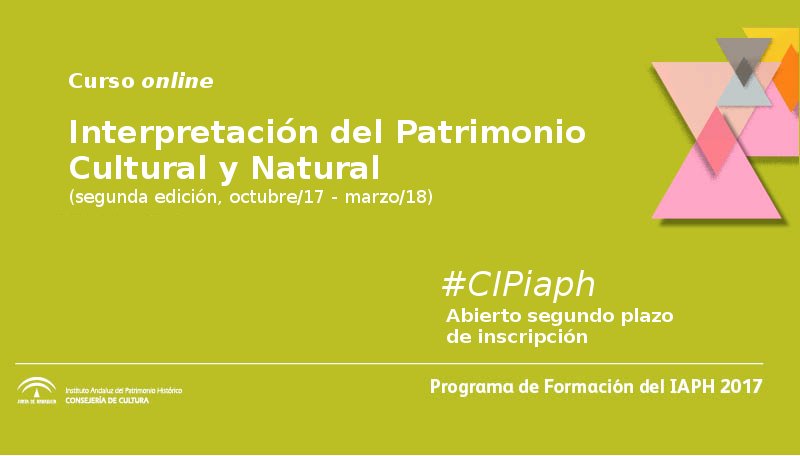 IAPHpatrimonio's tweet photo. Curso online de #Interpretación del #Patrimonio Cultural y Natural #CIPiaph Abierto 2º plazo de inscripción https://t.co/5paztx1vb6 https://t.co/GJaJGXhFT0