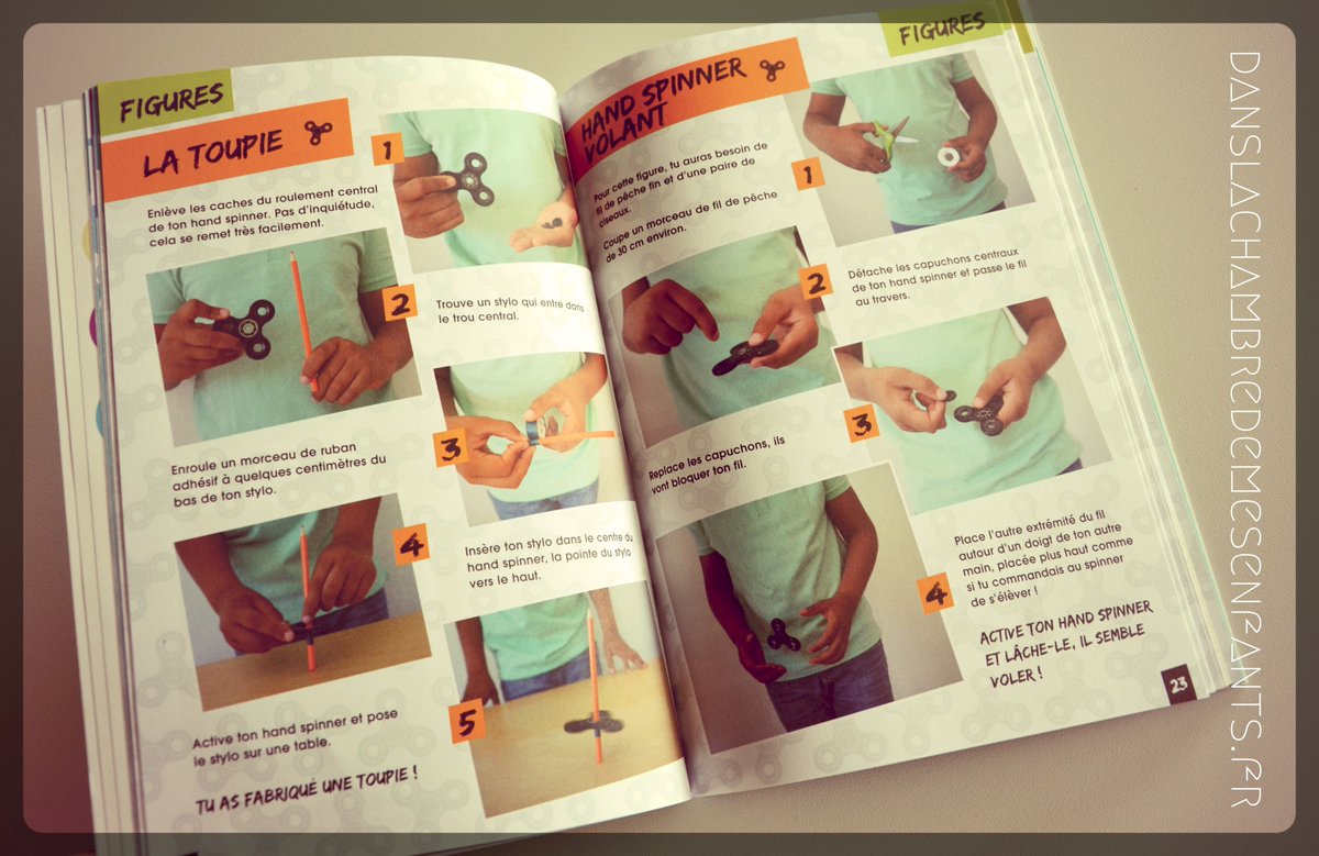 mmesofie's tweet photo. 1 #guide #handspinner pour les #enfants curieux et inventifs @editionsgrund #jeux #Recreation #ecole #livre #kids https://t.co/WkrHrN5Fjd https://t.co/9P3SNqwLbi