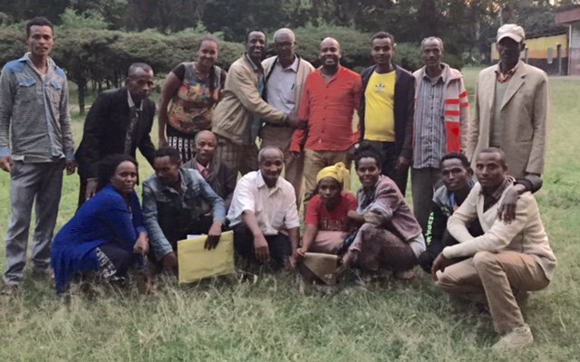 StepsFoundation's tweet image. The staff at the Shone education project getting ready for a new school year! Just $10 a month can sponsor a child's education + 2 meals/day