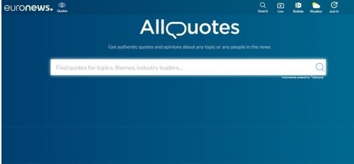 ThierryWojciak's tweet photo. #FactChecking : @Euronews s’associe avec @Storyzy pour lancer #AllQuotes https://t.co/bAMg1st4pA https://t.co/U3O8eNcKfs