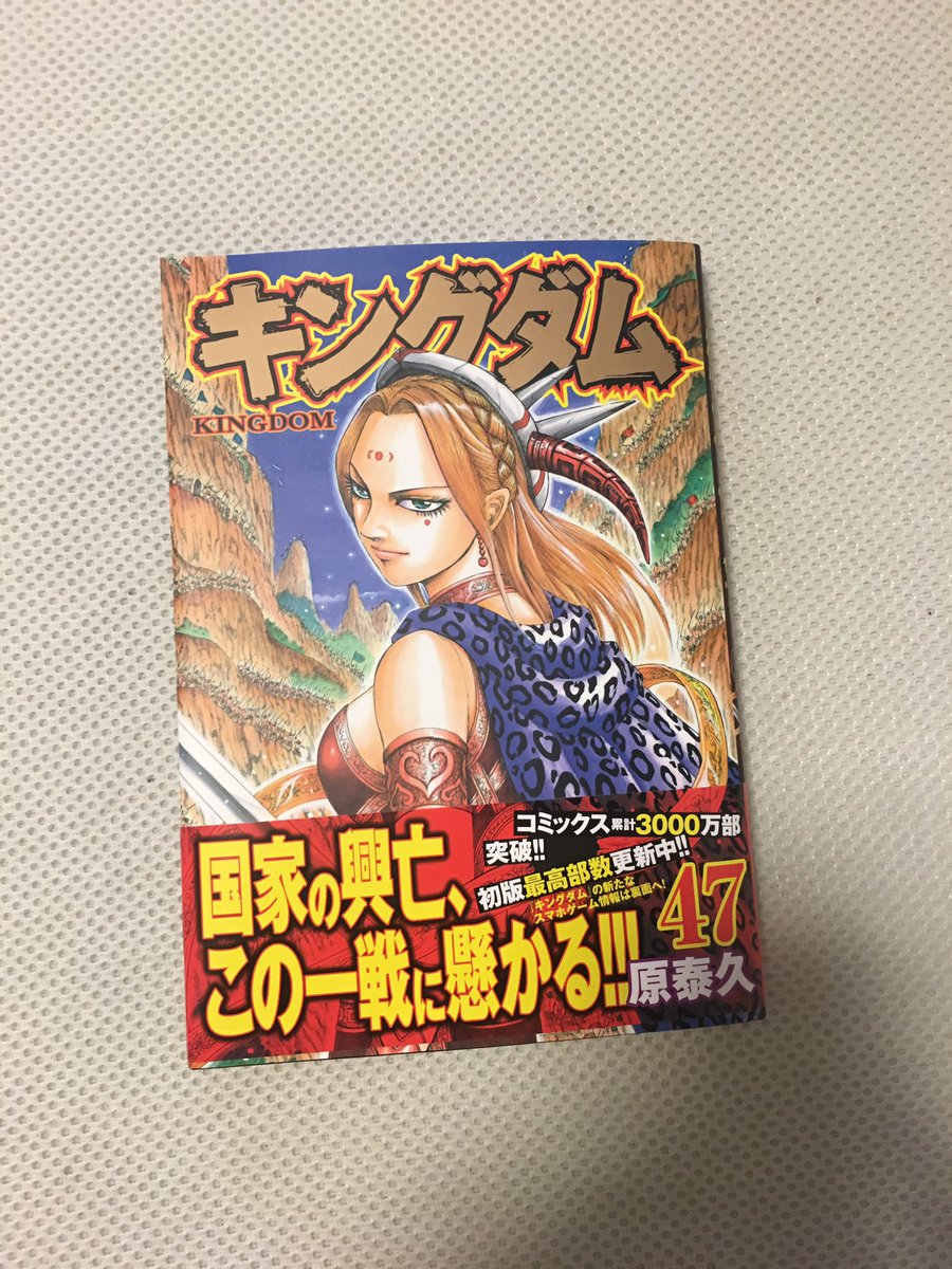 ナウリバーイマガー キングダム47巻 表紙は楊端和 オルドはやっぱり背後を取られて退却 ところで僕のキングダム知りませんか キングダム 楊端和 山界の死王 オルド 燕