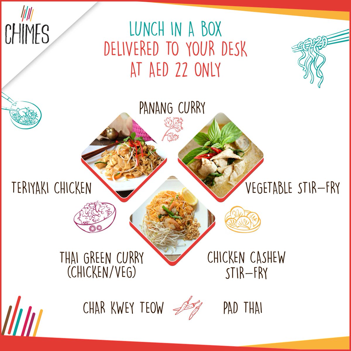 ChimesDubai's tweet photo. Hungry? Call Us for a delicious meal right to your door-step! #chimesdubai #lunchtime #hungry #mydubai #dubaieats #dubairestaurants #JLT https://t.co/uSAhsgMNvo