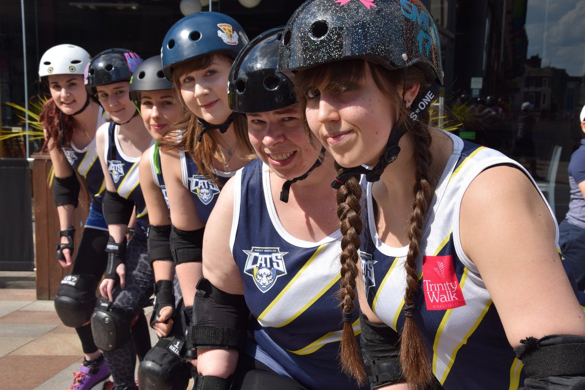 trinitywalk's tweet photo. Big shout to #TrinityRollers @WakeyWheeledCat - proud to be their new kit sponsor
#RollerDerby #Wakefield https://t.co/abxqMYJ1Tj