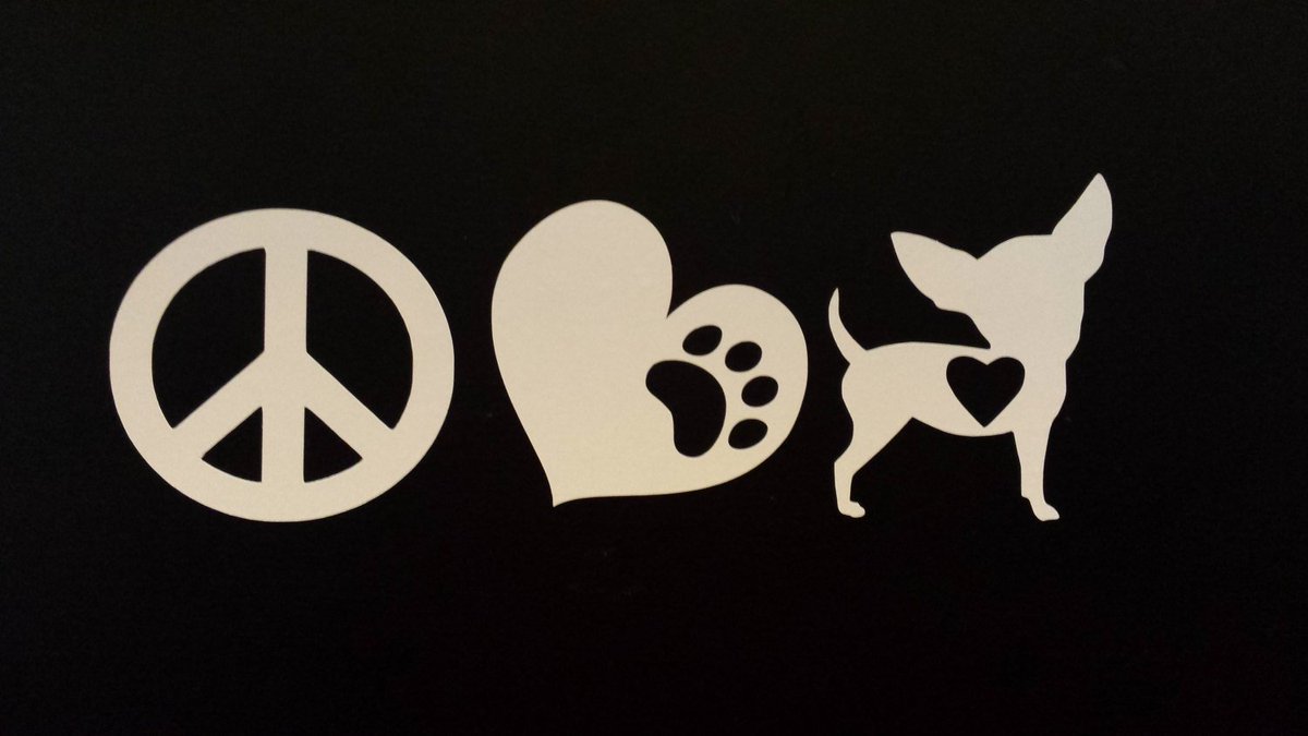 robincarlson03's tweet photo. Peace, Love, Chihuahua Vinyl Decal, Car Decal, Window Decal, Chihu… https://t.co/BoPdURzRs9 #Etsy #VinylDecalSticker https://t.co/LRd2vo14US