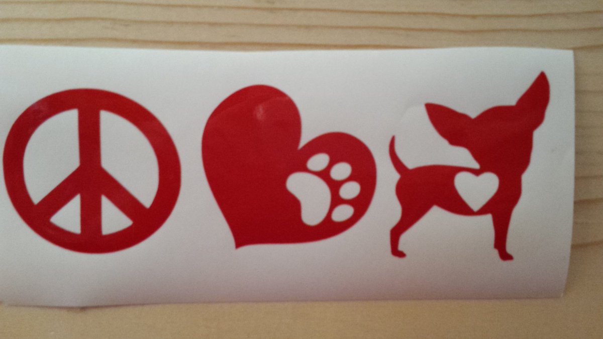 robincarlson03's tweet photo. Peace, Love, Chihuahua Vinyl Decal, Car Decal, Window Decal, Chihu… https://t.co/BoPdURzRs9 #Etsy #VinylDecalSticker https://t.co/LRd2vo14US