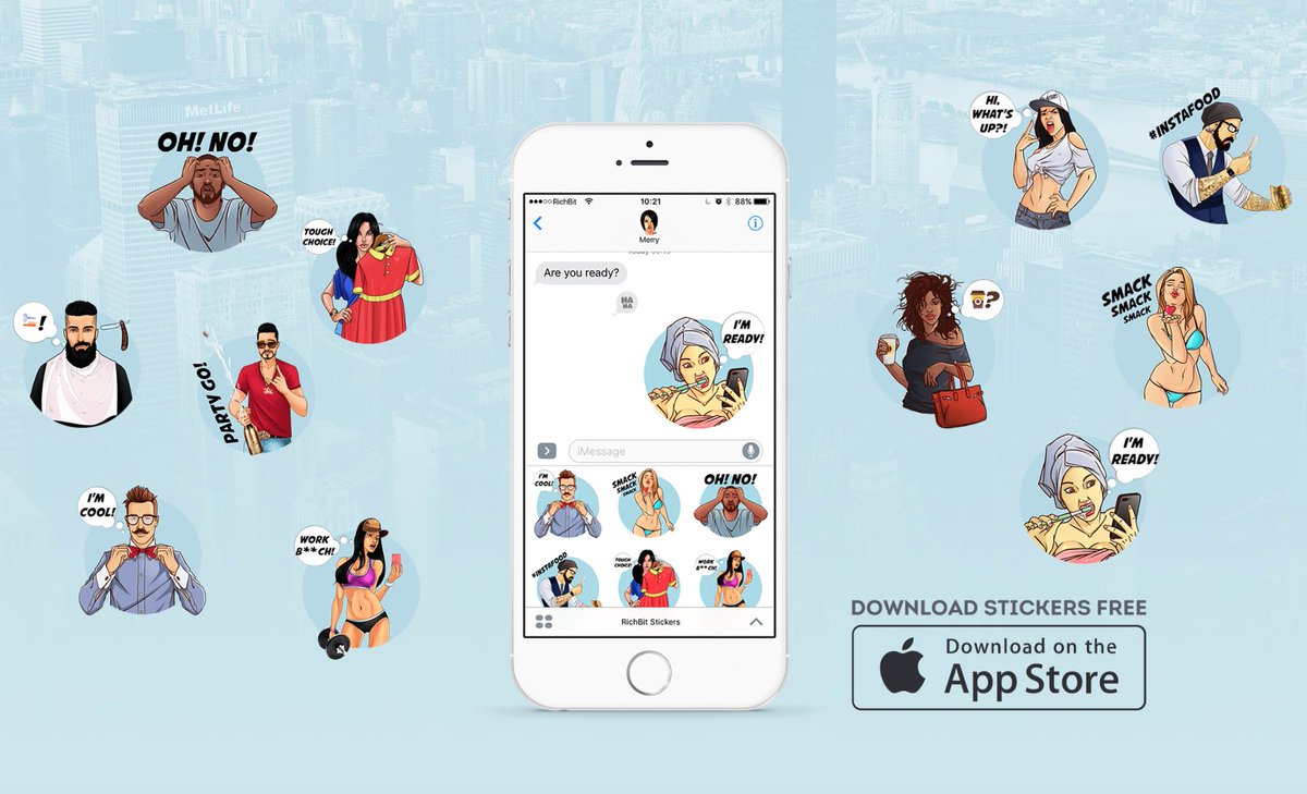 RichBitapp's tweet photo. Download FREE Stickers Pack "RichBit stickers"
iMessage #AppStore: https://t.co/iC59ecQPkK
#imessage #iOS #stickers #richbit #app #hipster https://t.co/wo8UTQnyt9
