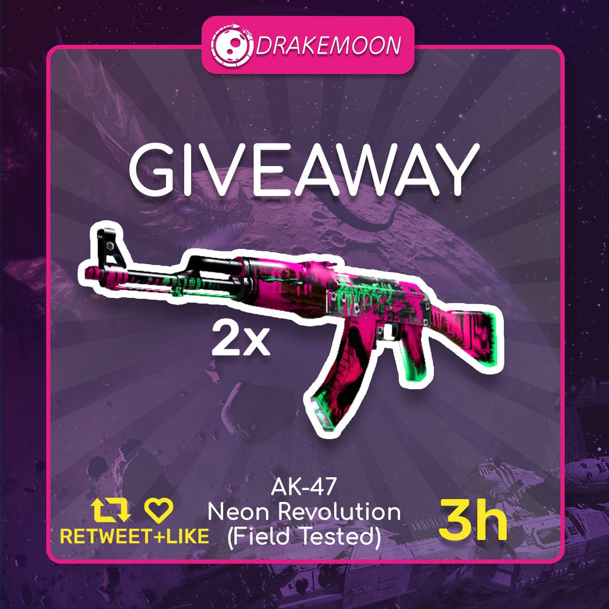 KappaDeals's tweet photo. 💚NEON REVOLUTION #GIVEAWAY💚

- FOLLOW + RT + LIKE
- Go https://t.co/Une17BlcbC
- Go https://t.co/7hTjogomqq
- Tag 2 friends
- Tradelink

GL! https://t.co/4YRuBtMISr