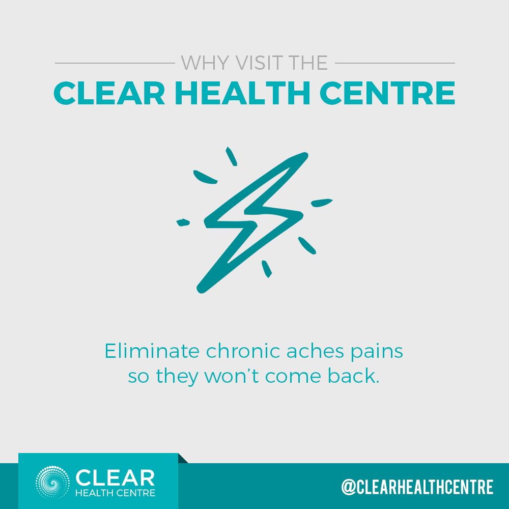 ClearHealthC's tweet photo. Why visit us as Clear Health Centre? Because we can help you lose those chronic pains. Get in touch with us now! https://t.co/JVJIUeAUPx