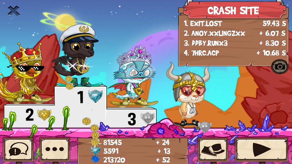 Kazue_Nakano's tweet photo. Exactly 100 fking points away from 40th position. #funrun2 #xXlingzXx #Runx3 #ACP https://t.co/T8AlLH1UZM