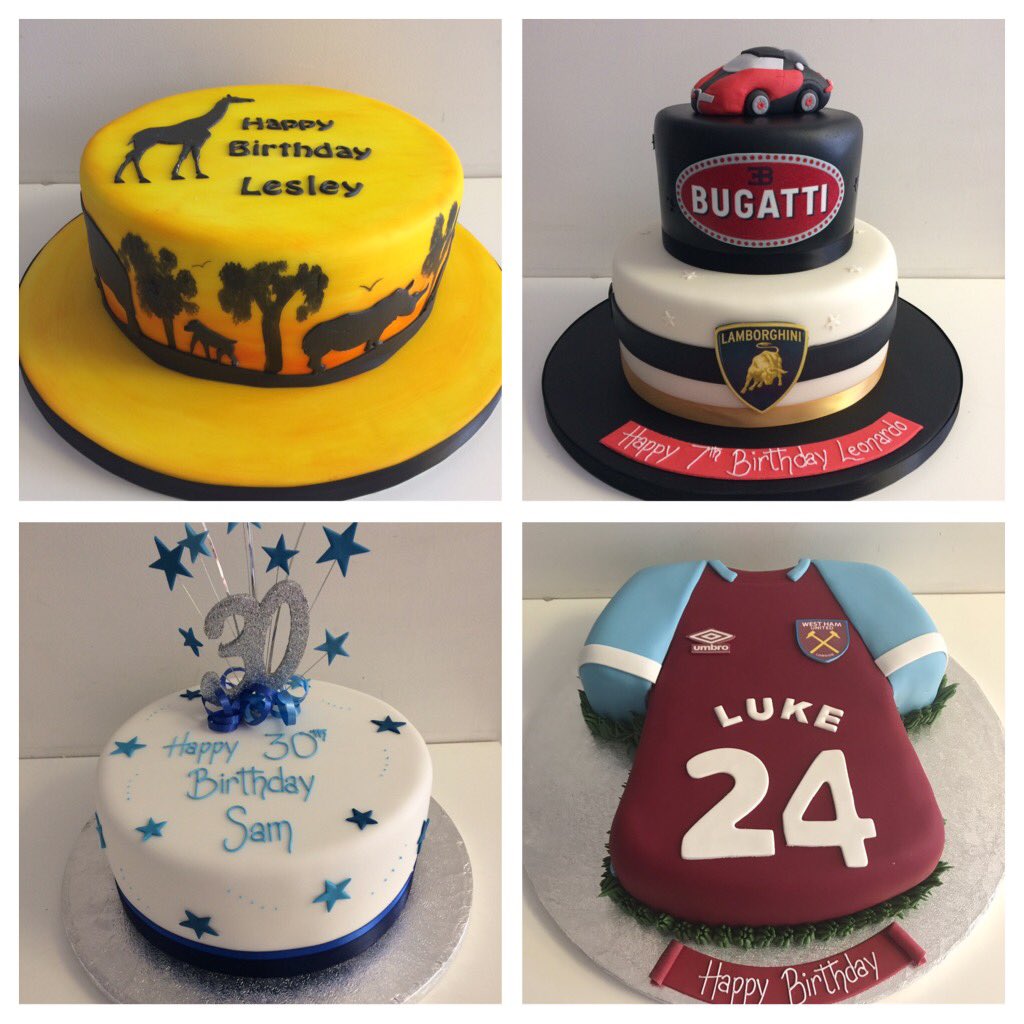BoutiqueCakes's tweet photo. Some of last week's cakes #newyork #champagne #Rolex #HarryPotter #safari #Bugatti #WestHam #octonaughts #shopkins #ninjargo #peppapig https://t.co/Tuxe07xiz9